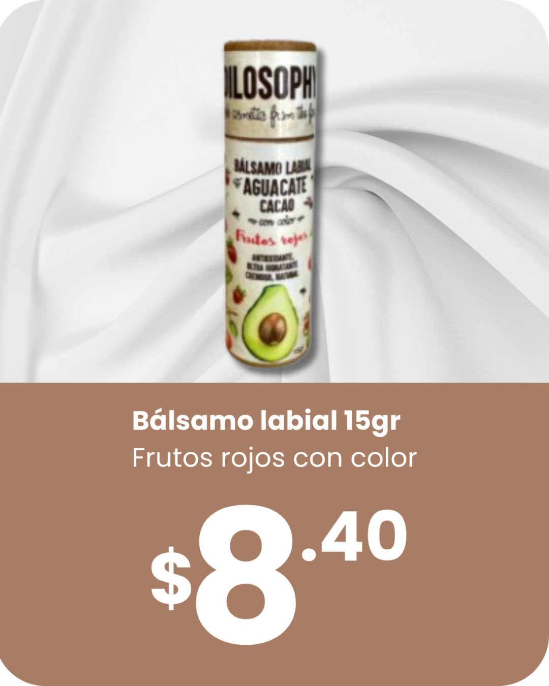 Bálsamo labial Frutos Rojos con color 15gr.-image