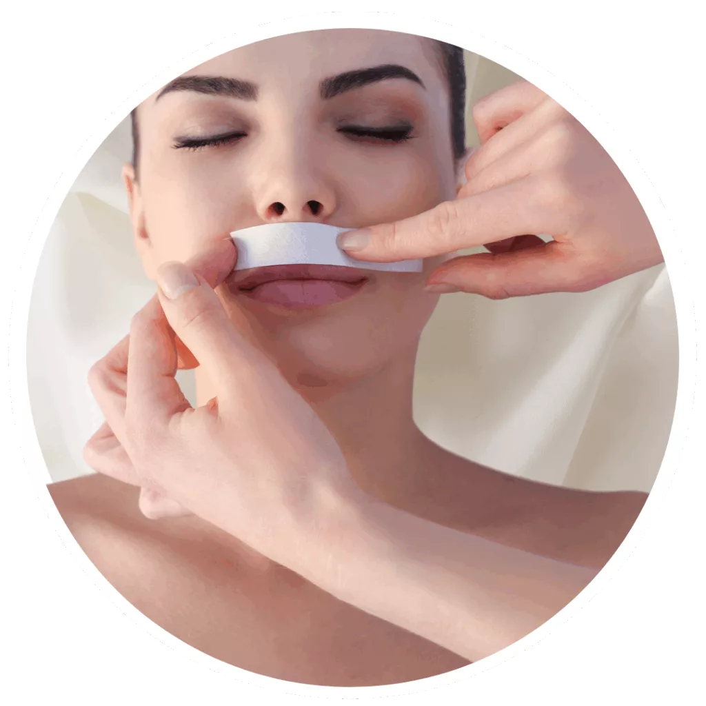 Depilación con cera bigote mujer