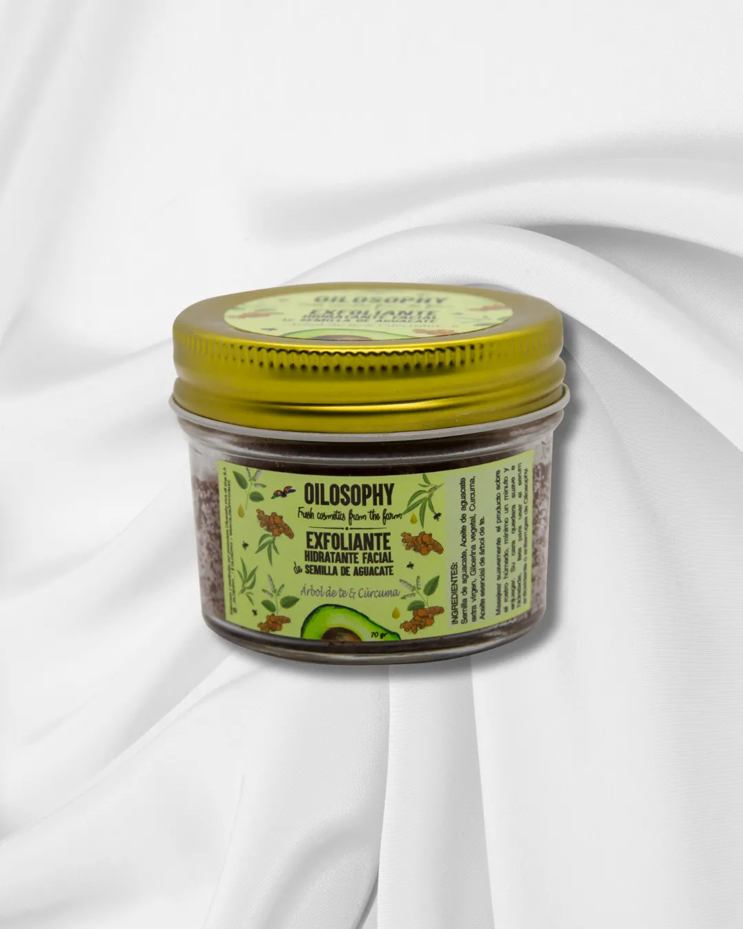 Exfoliante de Rostro de Semilla de Aguacate con Árbol de Té y Cúrcuma-image