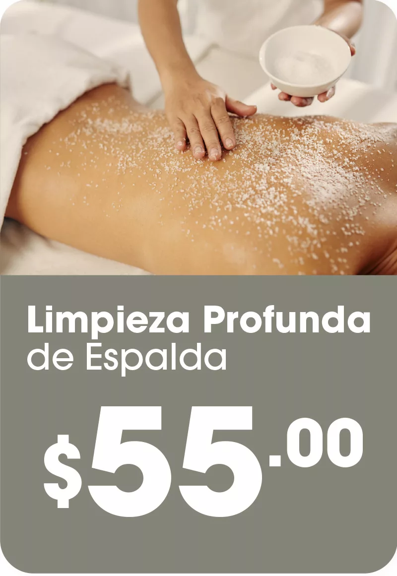 Limpieza profunda de espalda Aura Skin Limpieza profunda de espalda Aura Skin
