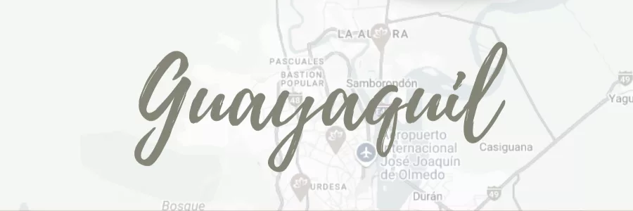 Mapa de sucursales Aura Skin en Guayaquil